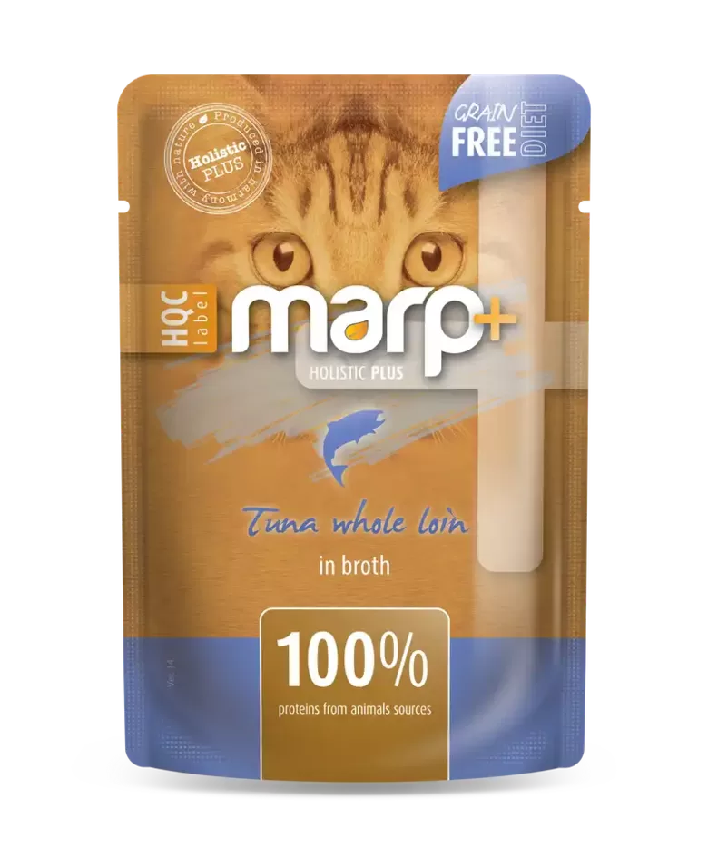 Marp Holistic Plus - Tuna whole loin in broth - Тунец в бульоне целиком, 55g